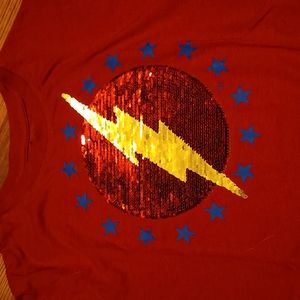 Boy's/girl's sequin Flash T-Shirt